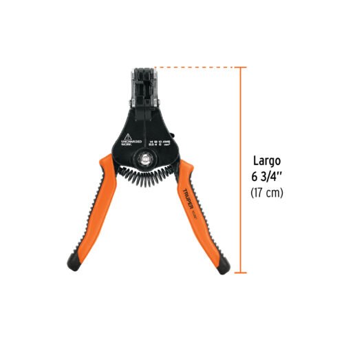 103357 - Pinza 6.5" pela cables automática, 14 a 10 AWG, TRUPER