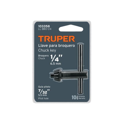 103358 - Llave para broquero de 1/4", TRUPER