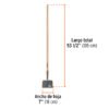 103366 - Raspador forjado de 7", mango de 48", Truper