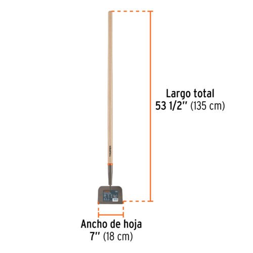 103366 - Raspador forjado de 7", mango de 48", Truper