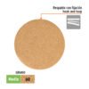 103408 - Paquete c/5 discos de lija 6" grano 60, ciegos