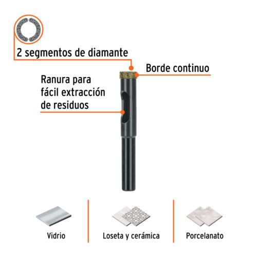 103434 - Broca diamantada 3/8" (10 mm), TRUPER