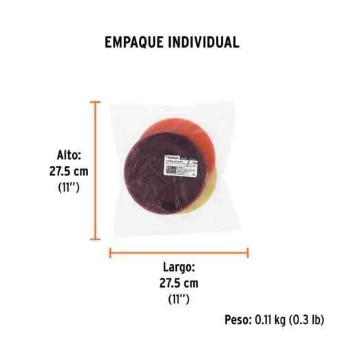 103439 - Juego de 3 esponjas p/pulir de 7" hook and loop,TRUPER