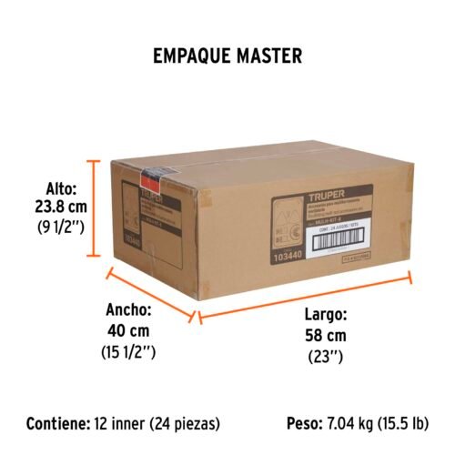 103440 - Kit con 8 accesorios para multiherramienta, TRUPER PRO
