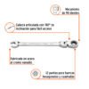 103447 - Llave combinada con matraca 13 mm flexible, Expert