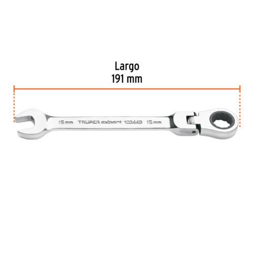103449 - Llave combinada con matraca 15 mm flexible, Expert