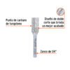 103478 - Lima rotativa punta cilindro, 13 mm, TRUPER