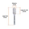 103480 - Lima rotativa punta cilindro redonda, 13 mm, TRUPER