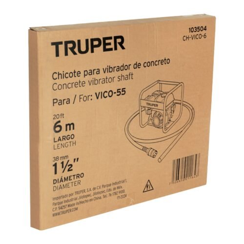 103504 - Chicote 6 m para Vibrador de concreto, Truper