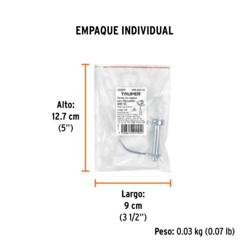 103517.2 103517 - Perno de barrena a ahoyadora para AHO-52, Truper