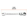 103541 - Llave combinada con matraca 17 mm flexible, Expert