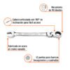 103542 - Llave combinada con matraca 18 mm flexible, Expert