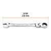 103542 - Llave combinada con matraca 18 mm flexible, Expert