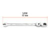 103544 - Llave combinada con matraca 1/4" flexible, Expert