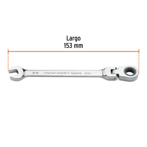 103546 - Llave combinada con matraca 3/8" flexible, Expert