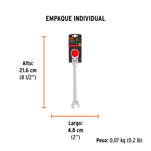 103546 - Llave combinada con matraca 3/8" flexible, Expert