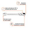 103549 - Llave combinada con matraca 9/16" flexible, Expert