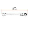 103551 - Llave combinada con matraca 3/4" flexible, Expert
