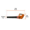 103555 - Sopladora inalámbrica 40V, sin accesorios, TRUPER PRO
