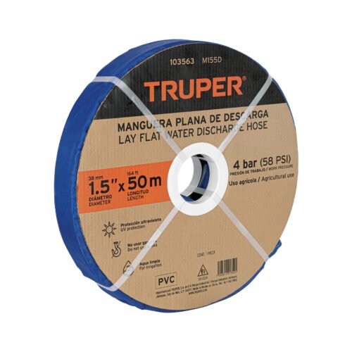 103563 - Rollo de manguera plana de 1.5" x50m de descarga p/motobomba