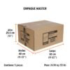 103577 - Juego de 9 brocasierras para concreto SDS Plus y MAX, TRUPER