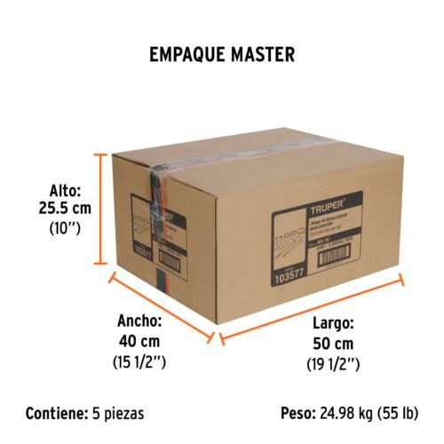 103577 - Juego de 9 brocasierras para concreto SDS Plus y MAX, TRUPER