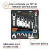 103596 - Juego de 7 llaves combinadas mm con matraca flexible
