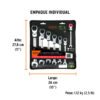 103597.2 103597 - Juego de 7 llaves combinadas std con matraca flexible