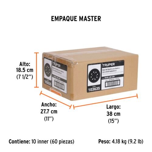 103635.3 103635 - Base hook and loop para LIRI-20A, Truper