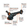 103640 - Esmeriladora 4-1/2" 20V, int. paleta, s/accesorios, MAX