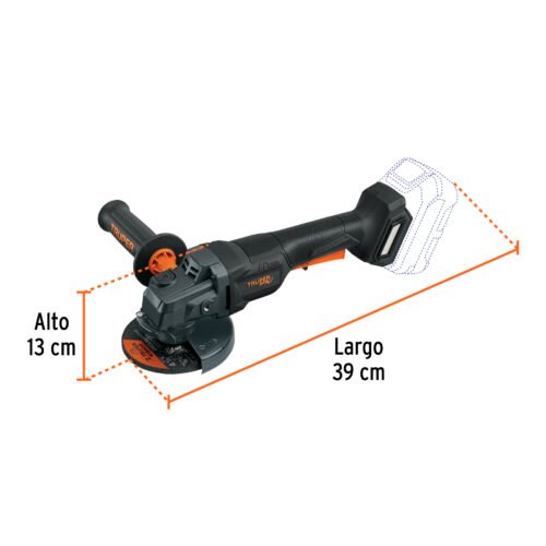 103640 - Esmeriladora 4-1/2" 20V, int. paleta, s/accesorios, MAX