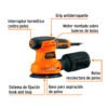 103656 - Lijadora roto orbital 5", 260W, TRUPER PRO