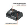103664 - Cargador dual de baterías 20V, enchufe tipo C, TRUPER MAX