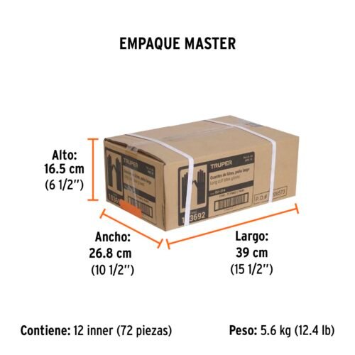 103692 - Guantes de látex para limpieza, extra grandes, Truper