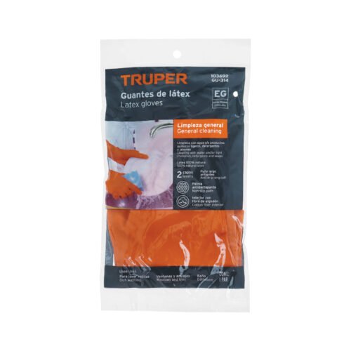 103692 - Guantes de látex para limpieza, extra grandes, Truper