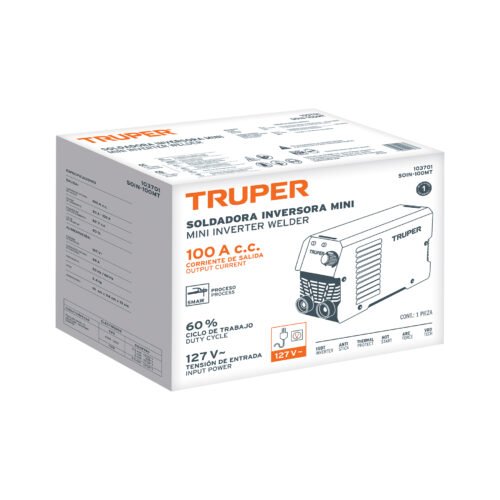 103701 - Mini soldadora inversora 100A, 127V, TRUPER