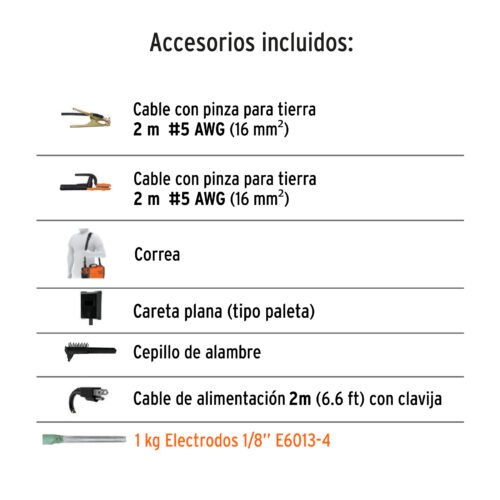 103704 - Mini soldadora inversora, 130A, bi-voltaje 127/220V, TRUPER