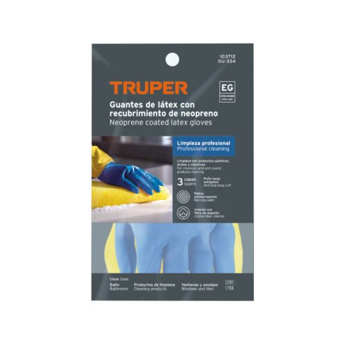 103712 - Guantes de látex reforzados para limpieza, XG, Truper