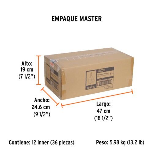 103717 - Tijera para electricista, 6", acero inox, oxido negro, EXPER