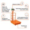 103721 - Báscula electrónica de plataforma, plegable,500 kg, TRUPER