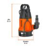 103733.2 103733 - Bomba sumergible plástica para agua sucia 1/2HP, Truper