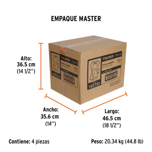 103733.5 103733 - Bomba sumergible plástica para agua sucia 1/2HP, Truper