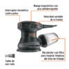 103735 - Lijadora roto orbital 5", 260W, TRUPER INDUSTRIAL