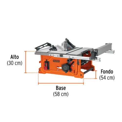 103741 - Sierra de mesa 10", 2-1/2 HP (1900 W), TRUPER