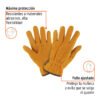 103768 - Guantes de carnaza, usos generales, M, Truper
