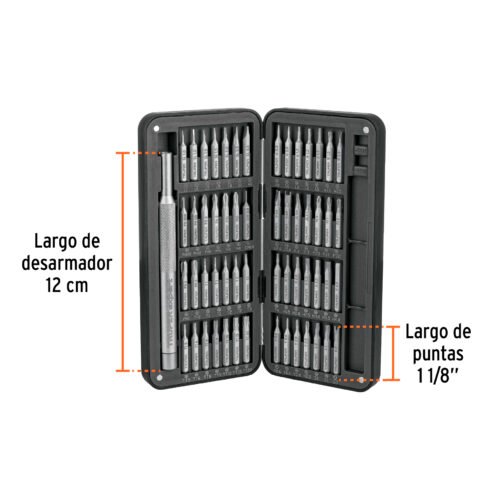 103794 - Desarmador de precisión con 56 puntas intercambiables, EXPER