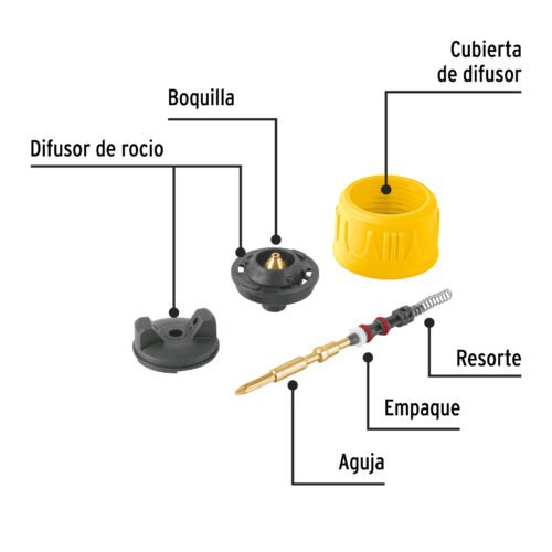 103803 - Repuestos de pistola para pintar, PIPI-20P, Truper
