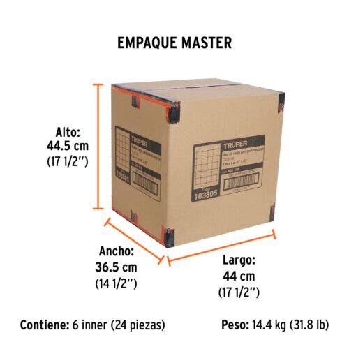 103805 - Red de carga porta equipaje de 1 m x 1 m, TRUPER