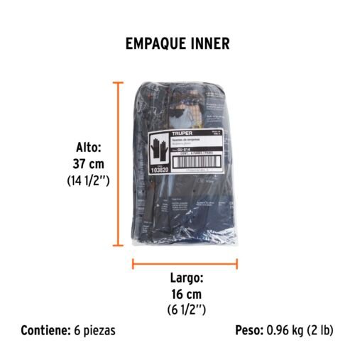 103820.5 103820 - Guantes de neopreno p/manejo de químicos, XG, Truper