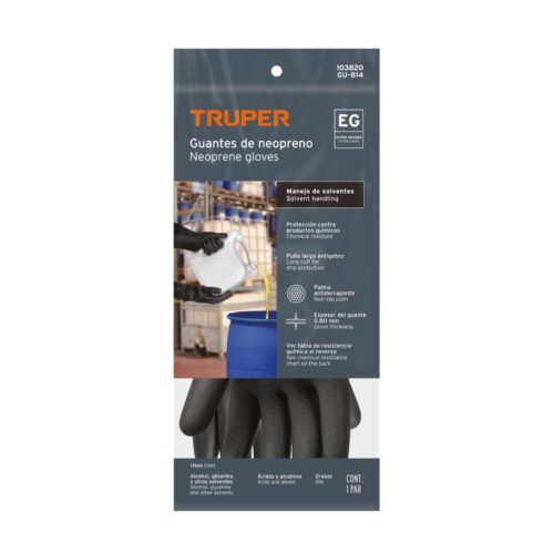 103820.7 103820 - Guantes de neopreno p/manejo de químicos, XG, Truper